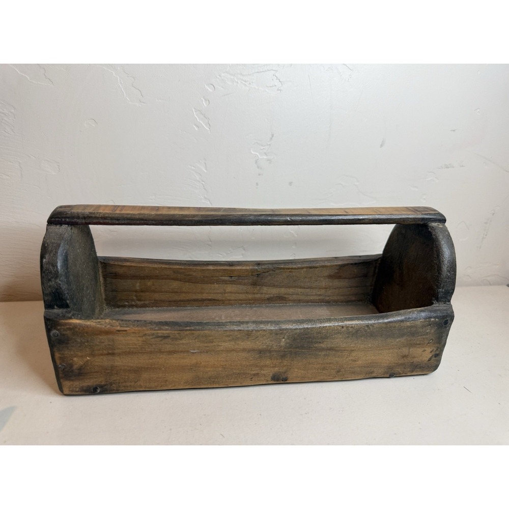Antique Small‎ Tool Garden Caddy 11 1/2" Hand Made Primitive